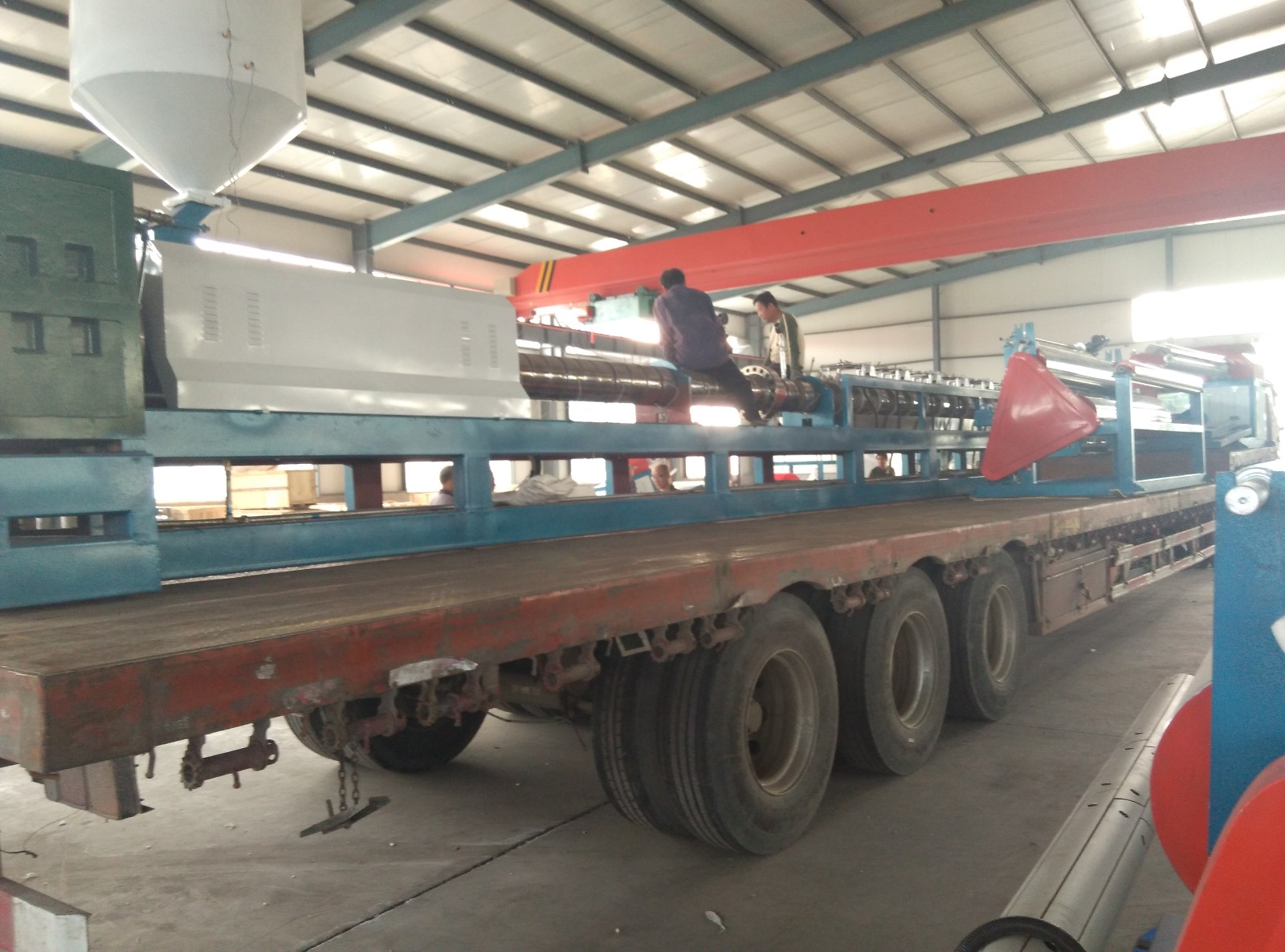 临沂高总200珍珠棉发泡机发货装车图片