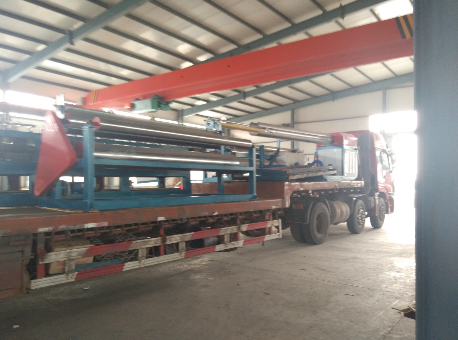 临沂高总200珍珠棉发泡机发货装车图片